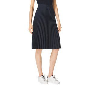 MICHAEL Michael Kors Navy Pleated Skirt
